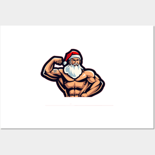 Santa gym Posters and Art